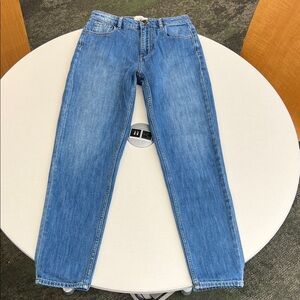 SEZANE blue denim straight slim fit pants skinny jeans size 26